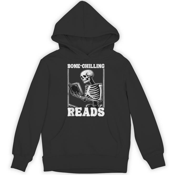 Bone-Chilling-Reads Skeleton Reading Bookworm Book Lovers Unisex Hoodie