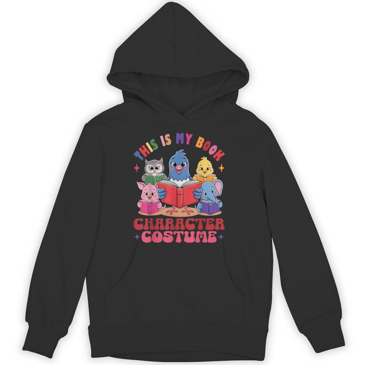 This Is My Book Character Costume Animals Kids Reading Unisex Hoodie