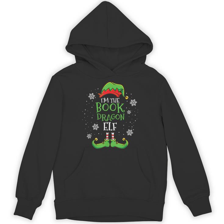 Im The Book Dragon Elf Christmas Librarian Unisex Hoodie