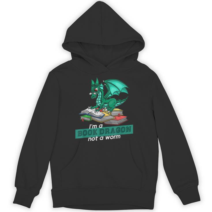 Im A Book Dragon Not A Worm Dragon Unisex Hoodie