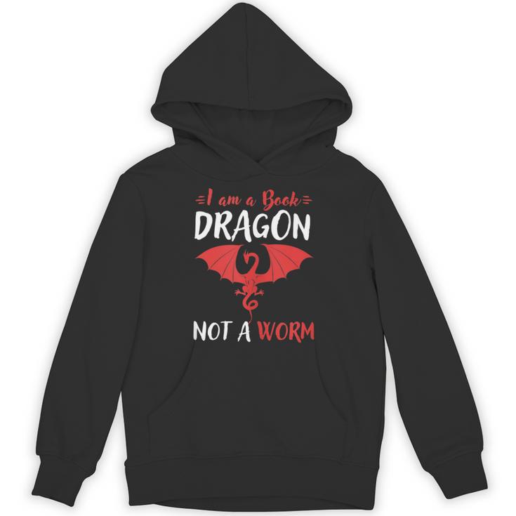 I Am A Book Dragon Not A Worm Unisex Hoodie