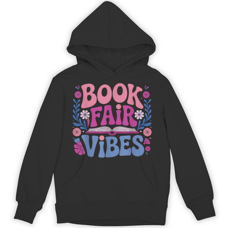 Book Fair Vibes Retro Teacher Reading Lovers Librarian Unisex Hoodie