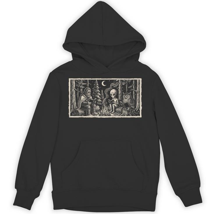 Book Lover Cryptid Book Club Meme Bigfoot Alien Reader Unisex Hoodie Book Lover Cryptid Book Club Meme Bigfoot Alien Reader Unisex Hoodie