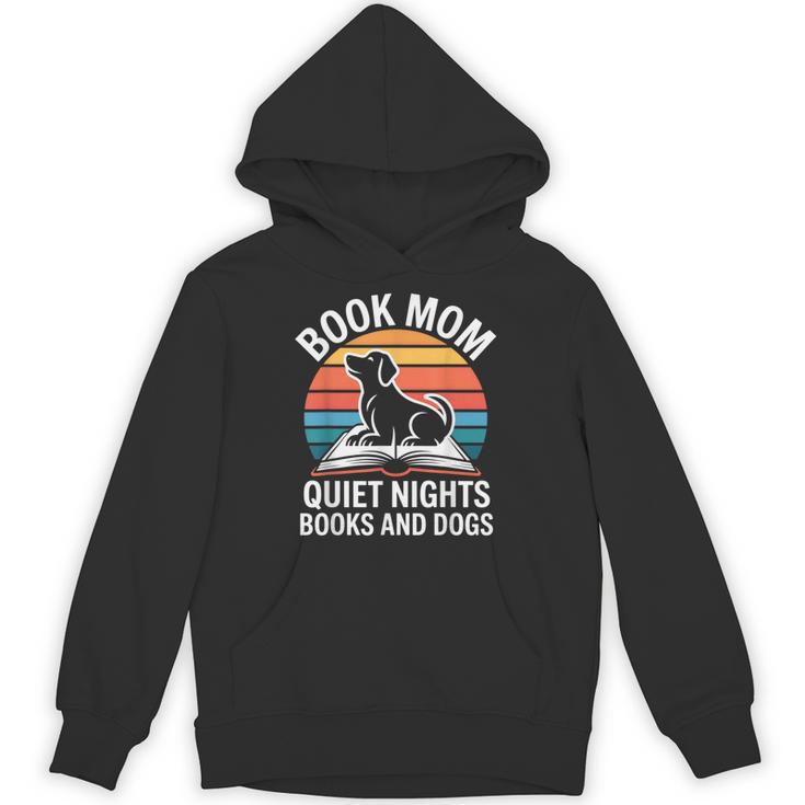 Book Mom Quiet Nights Books And Dogs Unisex Hoodie