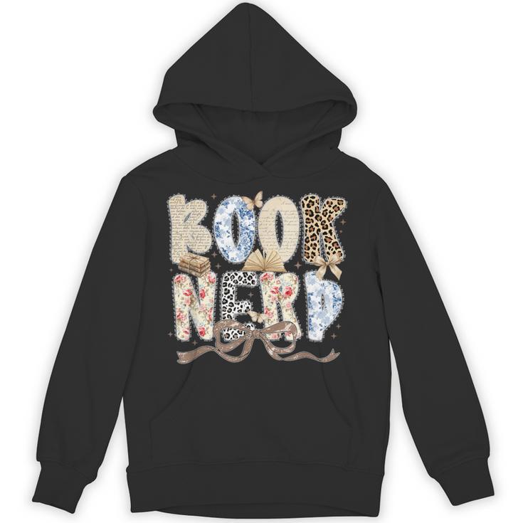 Book Nerd Coquette Bow Booktrovert Reading Lover Bookish Unisex Hoodie
