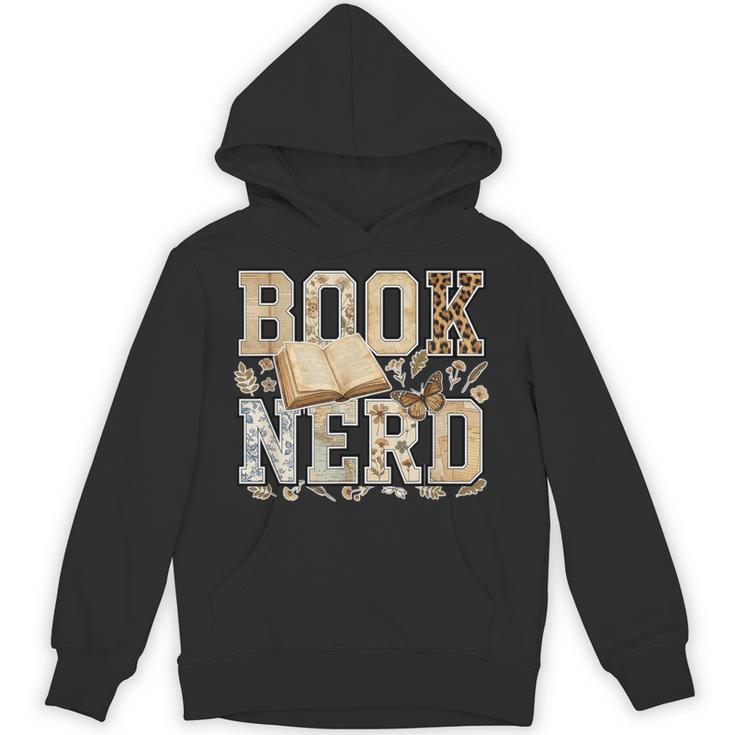 Book Nerd Vintage Floral Booktrovert Reading Lover Bookish Unisex Hoodie
