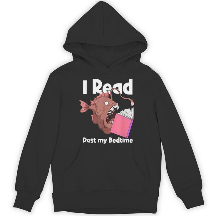 Book Reading Anglerfish I Read Past My Bed Time Librarian Unisex Hoodie
