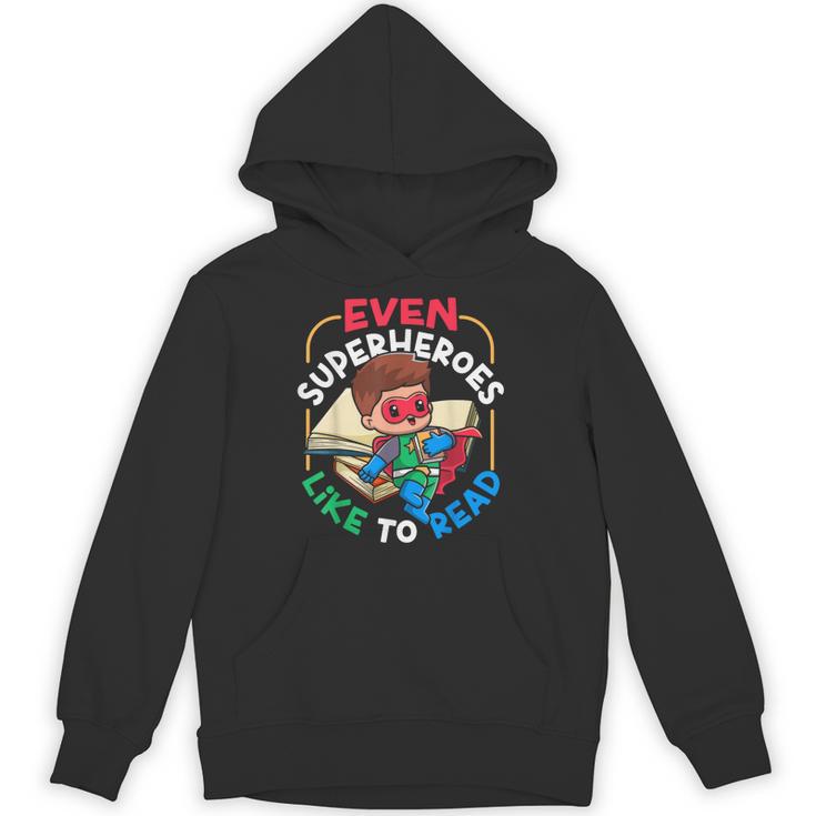 Book Reading Superheroes Like To Read Unisex Hoodie