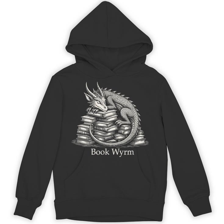 Book Wyrm Fantasy Creature Reading Mythical Art Unisex Hoodie