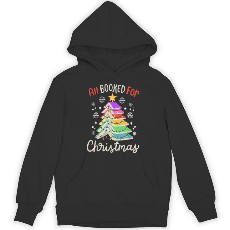 All Booked For Christmas Book Lovers Xmas Tree Women Unisex Hoodie