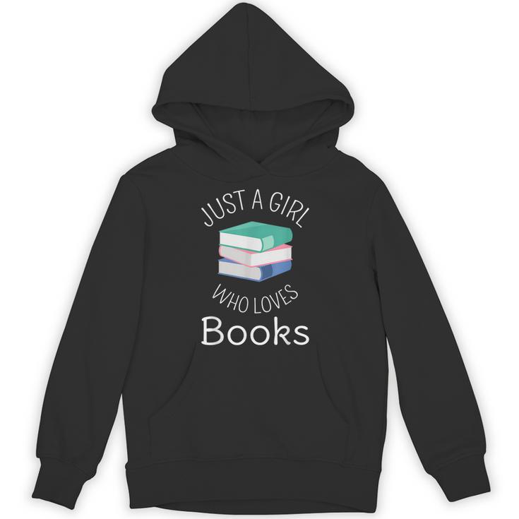Bookish Women Bookworm Librarian Just a Girl Who Loves Books Unisex Hoodie