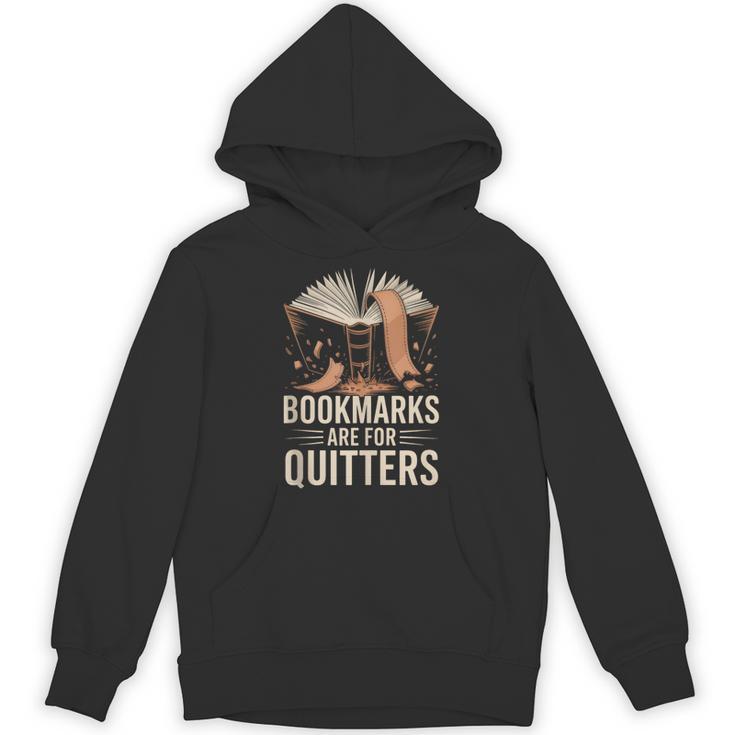 Bookmarks For Quitter Reading Teacher Nerdy Book Unisex Hoodie