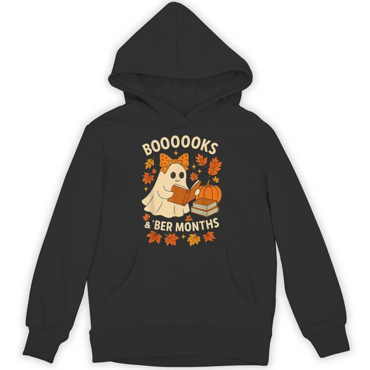 Books And BER Months Fall Librarian Reading Halloween Unisex Hoodie