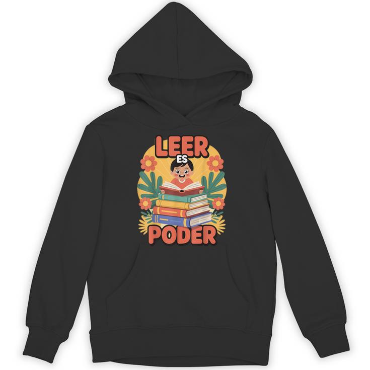 Books Bring Power Leer ES Poder Hispanic Pride Reading Unisex Hoodie