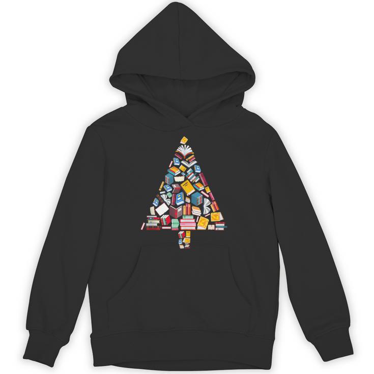 Books Christmas Tree Reading Club Librarian Library Xmas Unisex Hoodie