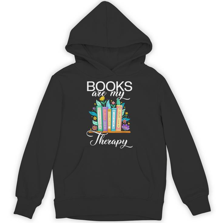 Books Are My Therapy Unisex Hoodie