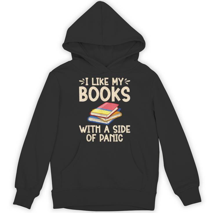 I Like My Books With a Side Of Panic Thriller Unisex Hoodie