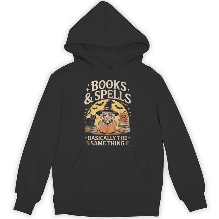 Books And Spells Witch Witches Bookish Book Reader Reading Unisex Hoodie