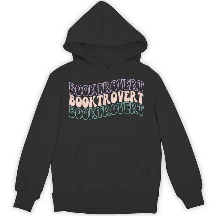 Booktrovert Groovy Read Books Avoid People & I Know Things Unisex Hoodie