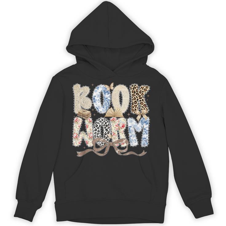 Bookworm Coquette Bow Booktrovert Reading Lover Bookish Unisex Hoodie