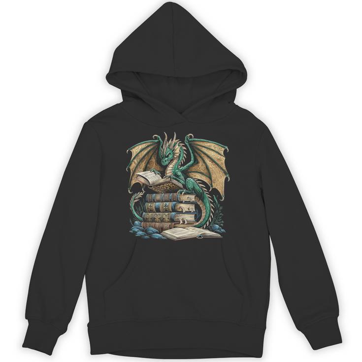 Bookworm Dragons Reading Book Dragons And Books Unisex Hoodie