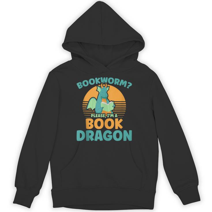 Bookworm Kids Dragon Lover Book Reader Fun Unisex Hoodie