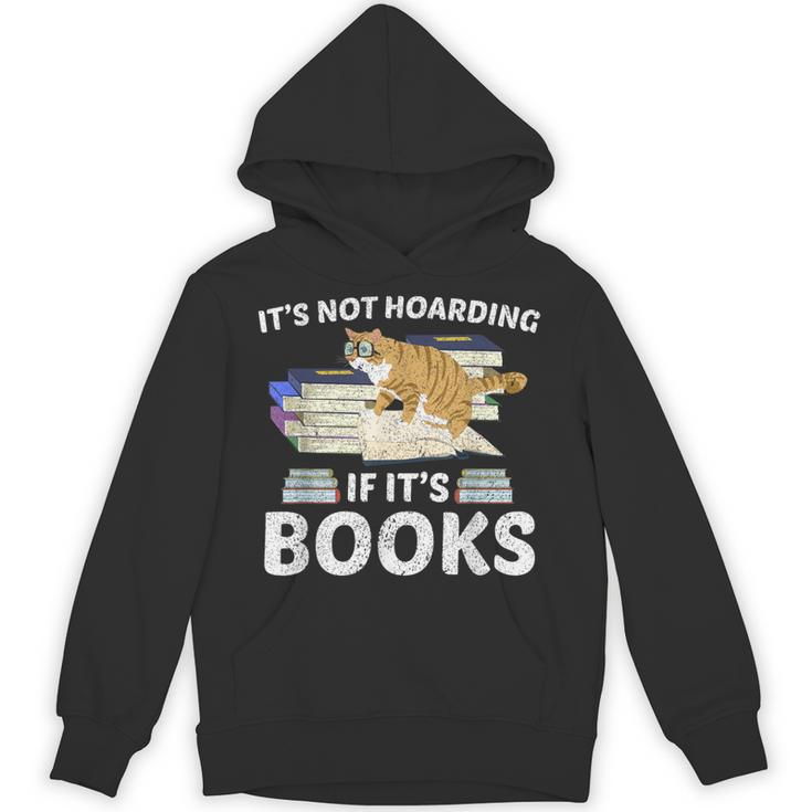 Bookworm Librarian Hoarder Cat Book Reading Hoarding Unisex Hoodie