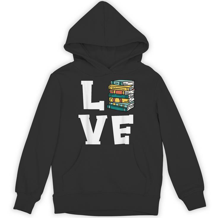 Bookworm Love Book Lover Reading Librarian Unisex Hoodie