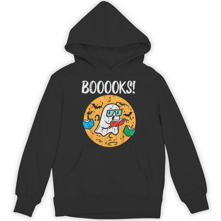 Boooks Ghost Read Book Halloween Teacher Librarian Men Women Unisex Hoodie