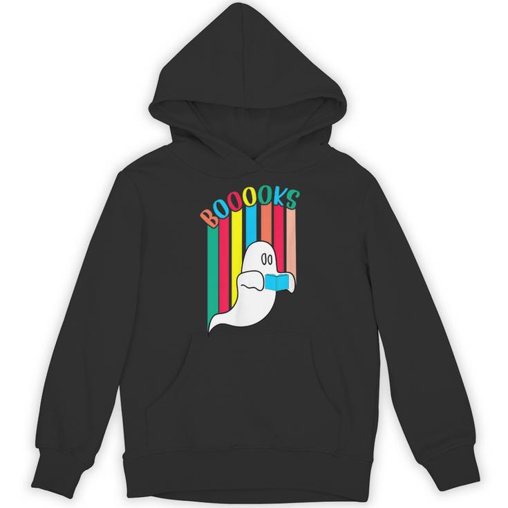 Booooks Boo Books Halloween Librarian Reading Lover Bookworm Unisex Hoodie