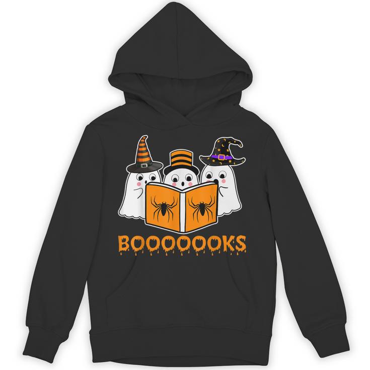 Booooks Ghost Boo Read Books Library Teacher Halloween Cute Unisex Hoodie Booooks Ghost Boo Read Books Library Teacher Halloween Cute Unisex Hoodie