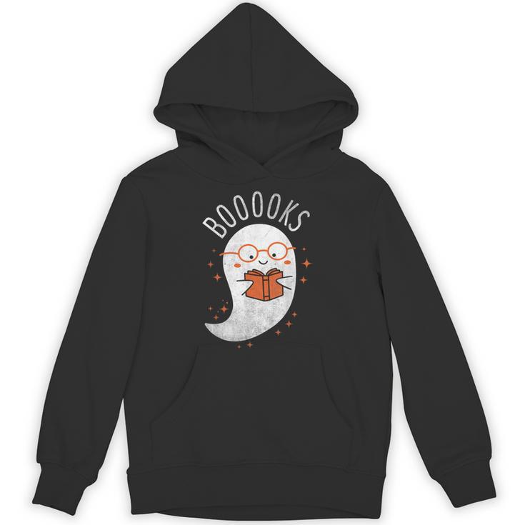 Booooks Ghost Halloween Teacher Book Library Reading Unisex Hoodie