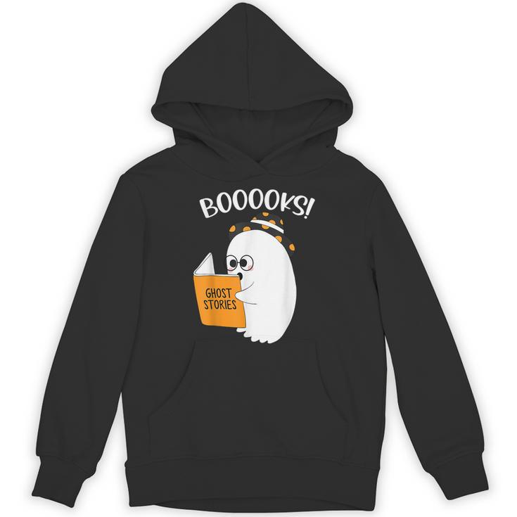Booooks Ghost Reading Books Halloween Teacher Gift For Men Women Unisex Hoodie