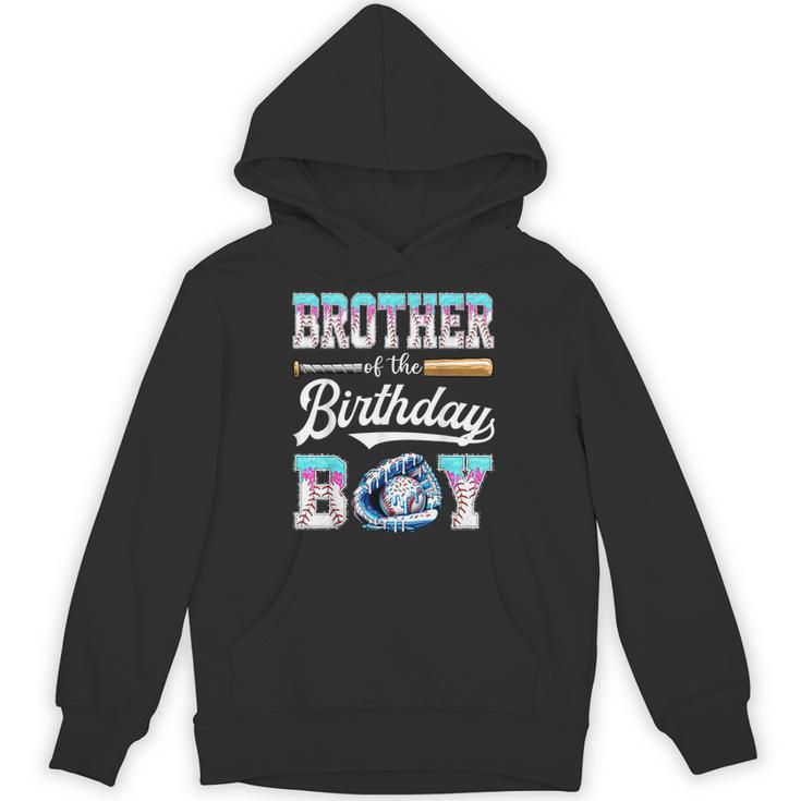 Brother Of The Birthday Boy Baseball Ice Cream Drip Matching Unisex Hoodie
