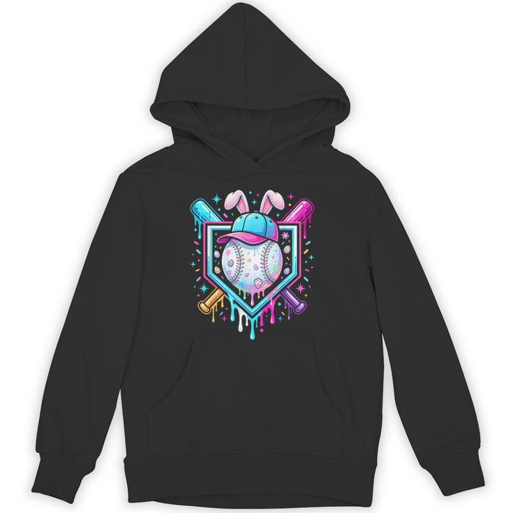 Bunny Baseball Hat With Ice Cream Easter Day Boys Kids Girls Unisex Hoodie