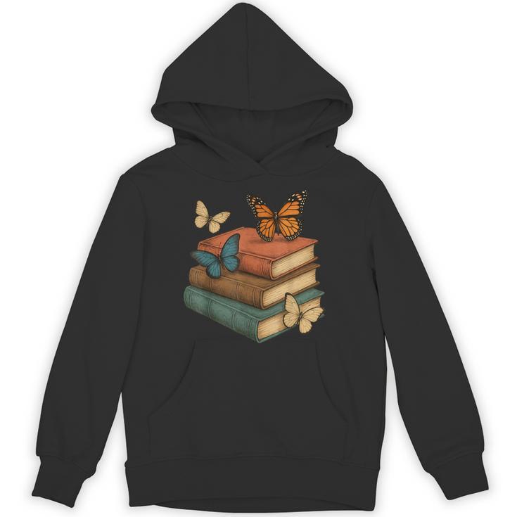 Butterflies And Books Cute Butterfly Unisex Hoodie
