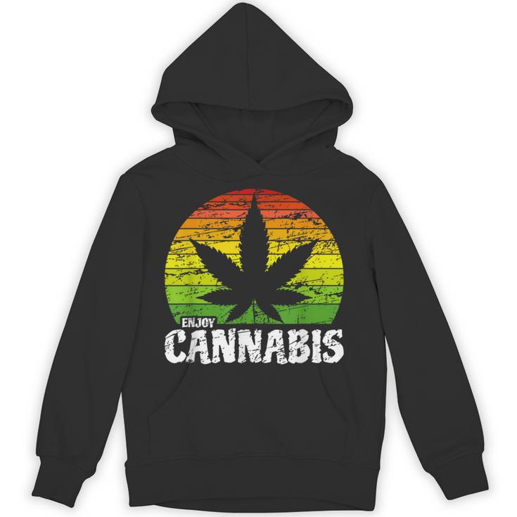 Cannabis ヴィンテージ 麻葉 レトロ マリファナ パーカー