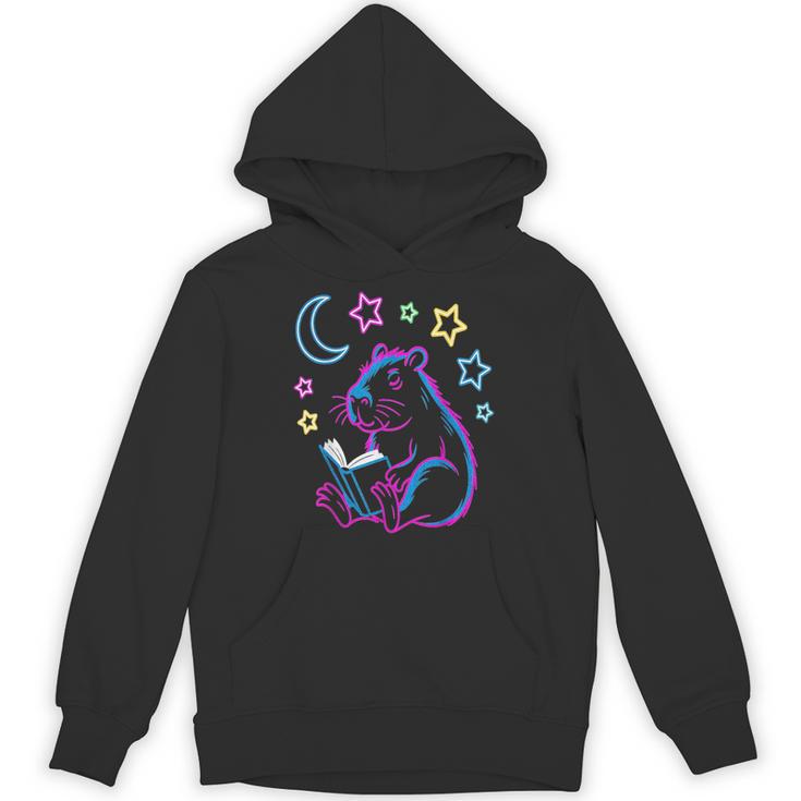 Capybara Books Reading Library Librarian Men Women Unisex Hoodie