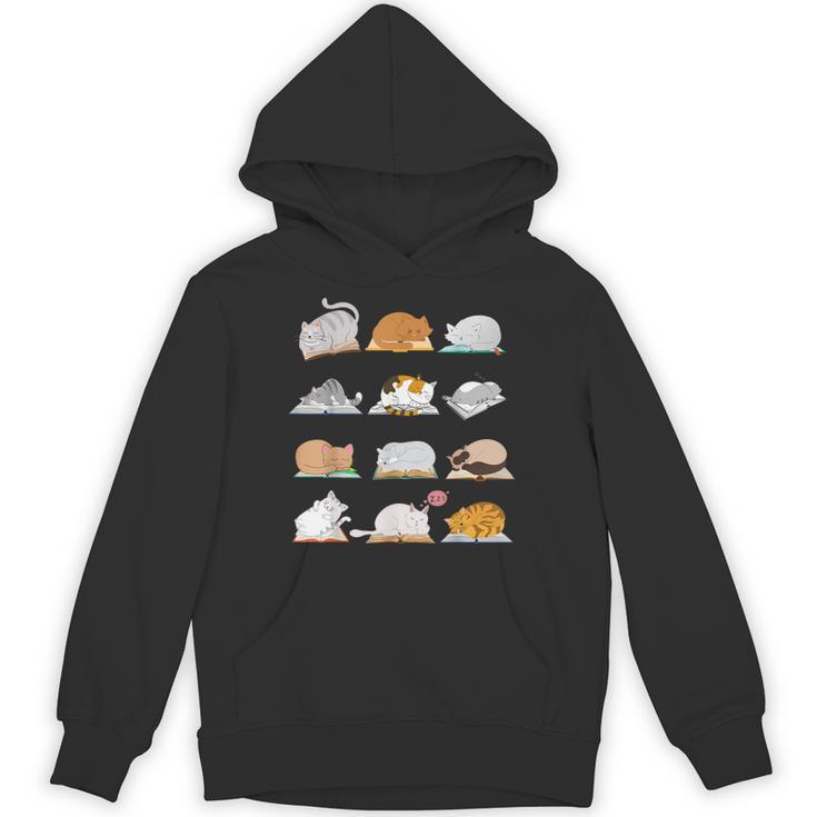 Cat Books For Bookworm And Reading Fan As Cat Owner Unisex Hoodie