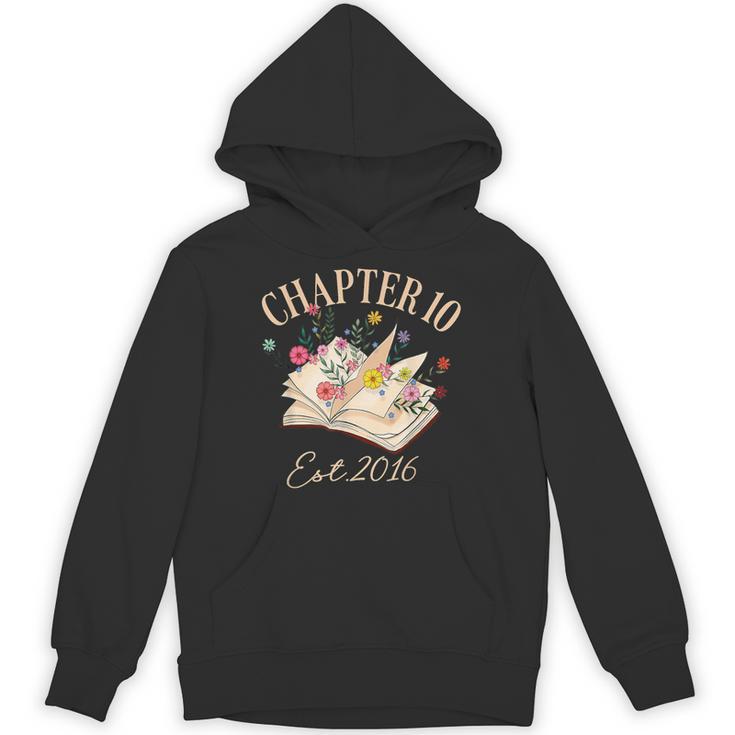 Chapter 10 Years Old For Book Lover 10th Birthday Bookworm Unisex Hoodie