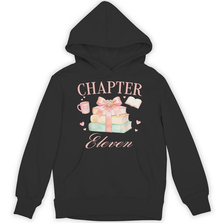Chapter 11th Birthday Bookworm 11 Years Old Cute Book Loves Unisex Hoodie