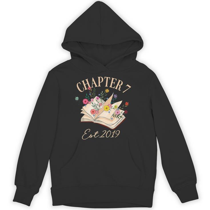 Chapter 7 Years Old For Book Lover 7th Birthday Bookworm Unisex Hoodie