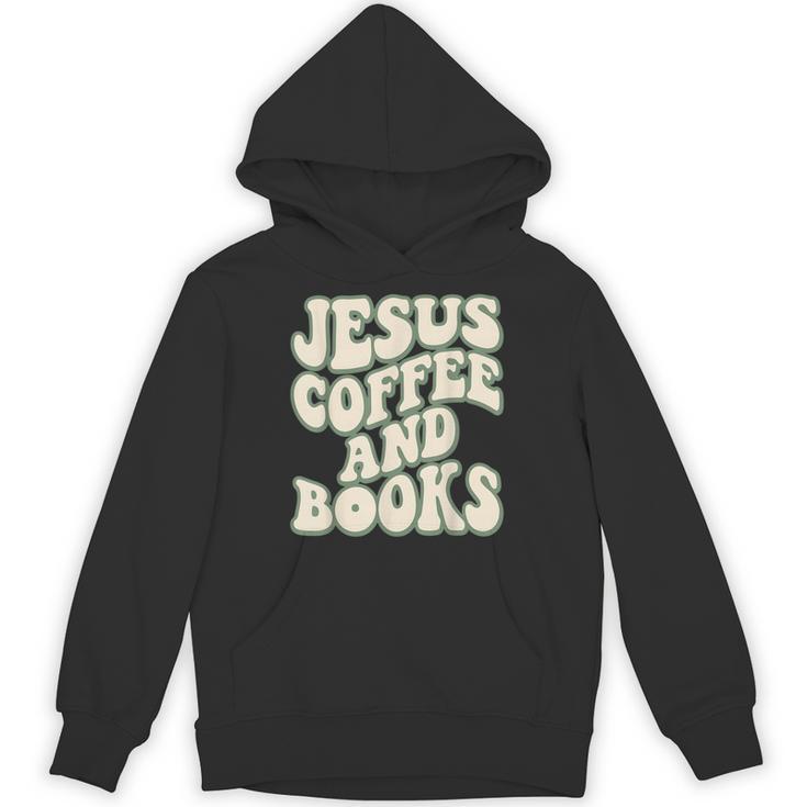 Christian Book Lover Coffee And Jesus Faith Reading Unisex Hoodie