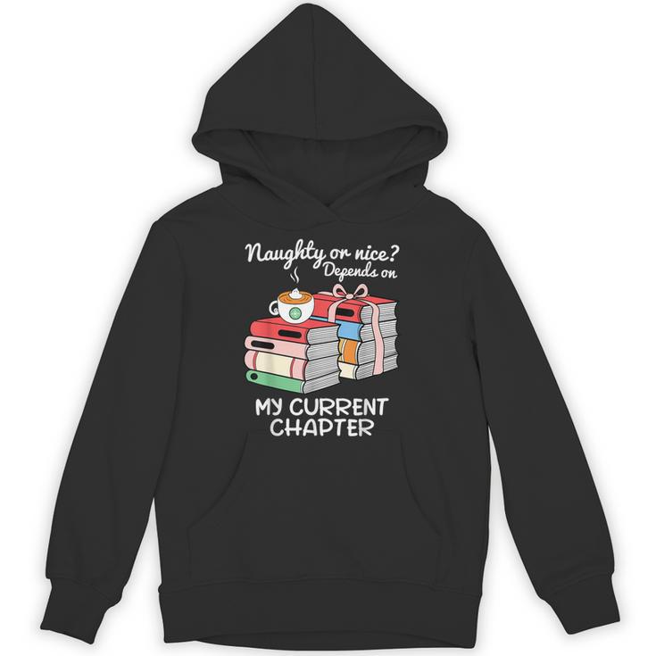 Christmas Book Lovers Naughty Or Nice Unisex Hoodie