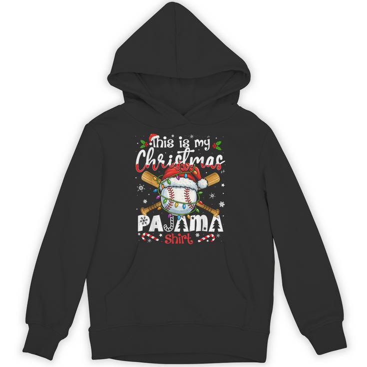 This Is My Christmas Pajama Shirt Baseball Xmas PJs Boys Men Unisex Hoodie This Is My Christmas Pajama Shirt Baseball Xmas PJs Boys Men Unisex Hoodie