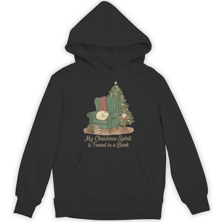 My Christmas Spirit Is Found In a Book Cozy Reading Graphic Unisex Hoodie