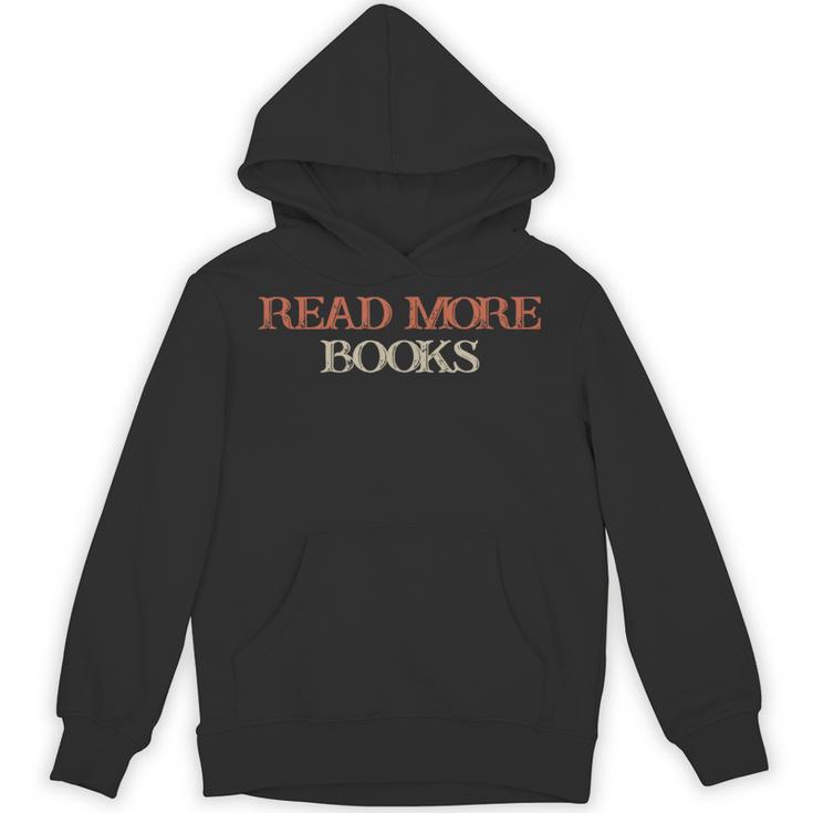 Colored Saying Read More Books Unisex Hoodie