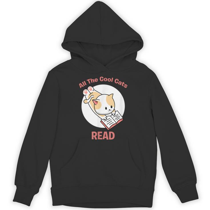 All The Cool Cats Read Book And Cat Lover Unisex Hoodie