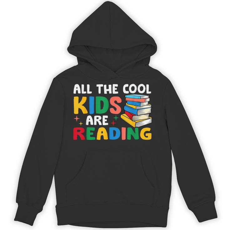 All The-Cool Kids Are Reading Teacher Book Lover Librarian Unisex Hoodie