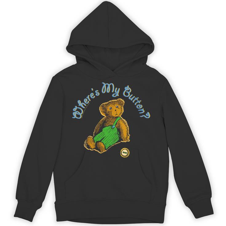 Corduroy Where's My Button Teddy Bear Retro Children's Book Unisex Hoodie
